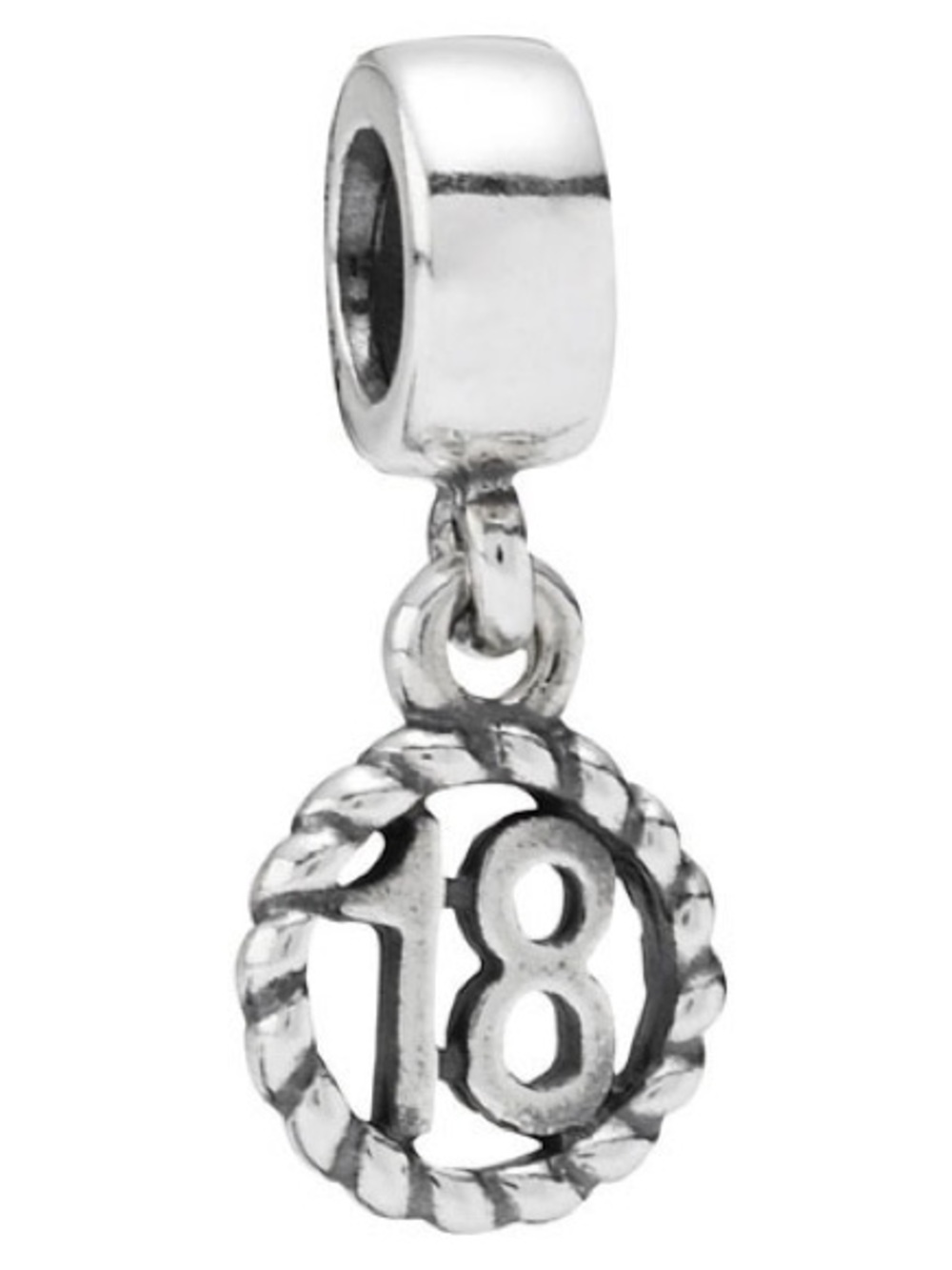 Genuine Retired PANDORA “18” Birthday Charm; 790495